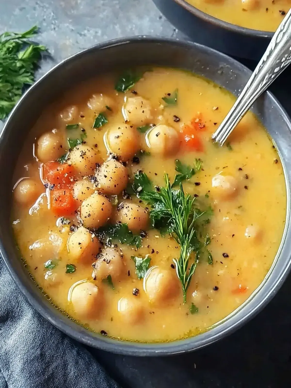 Easy Greek Chickpea Soup
