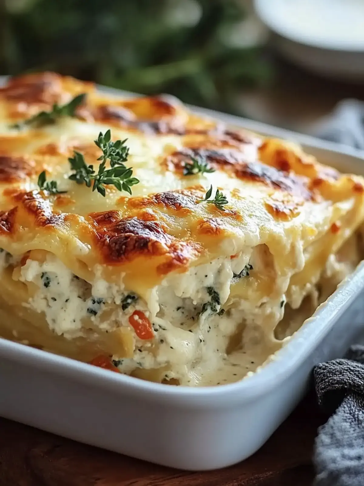 Seafood Lasagna Creamy Cheese