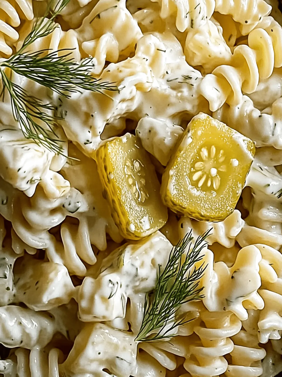 Dill Pickle Pasta Salad