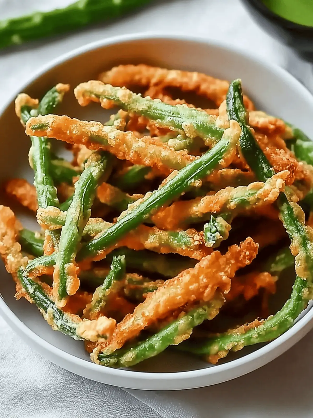 Crispy Fried Green Beans with Spicy Sriracha Mayo Bliss