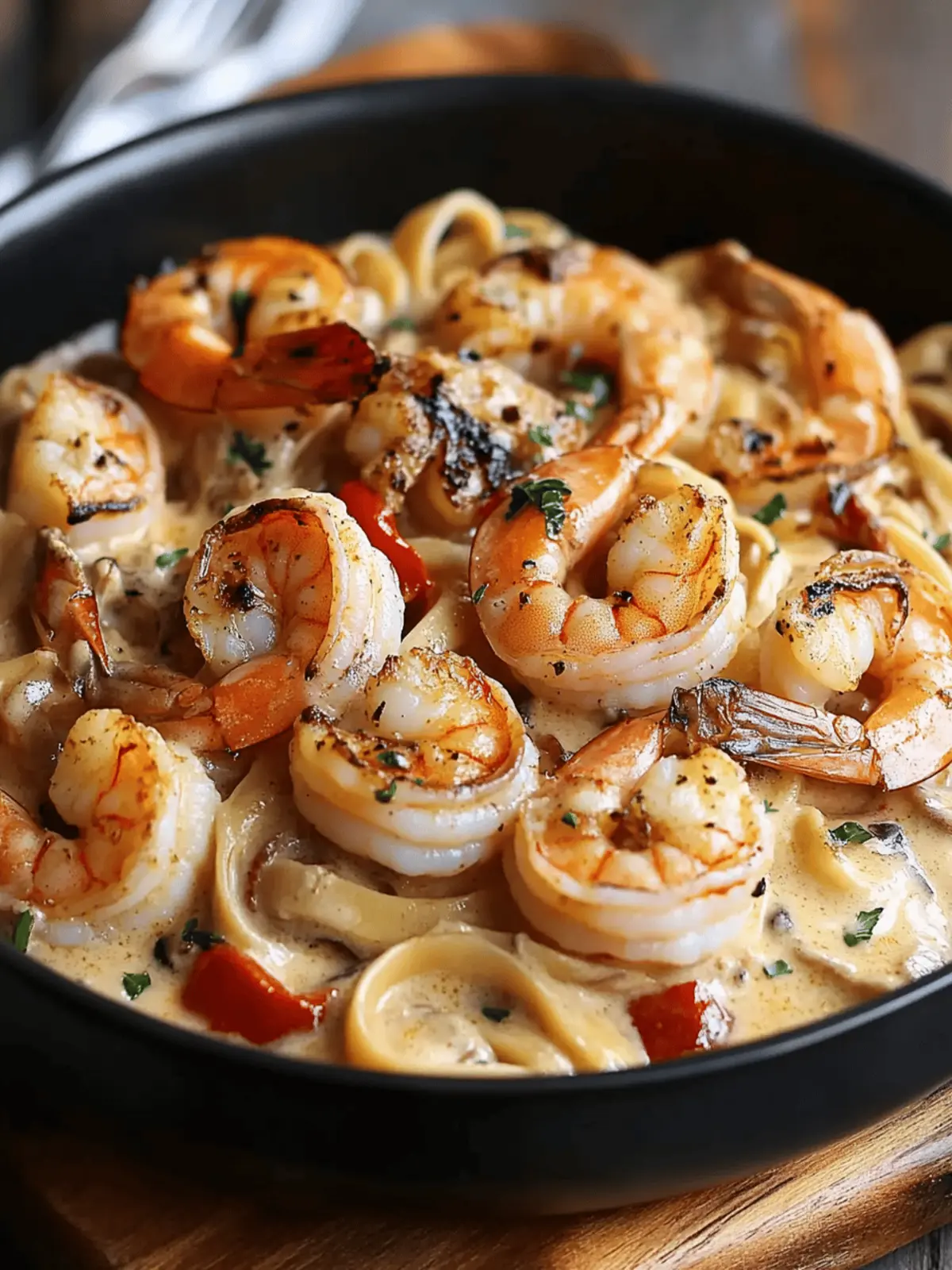 Blackened Shrimp Stroganoff
