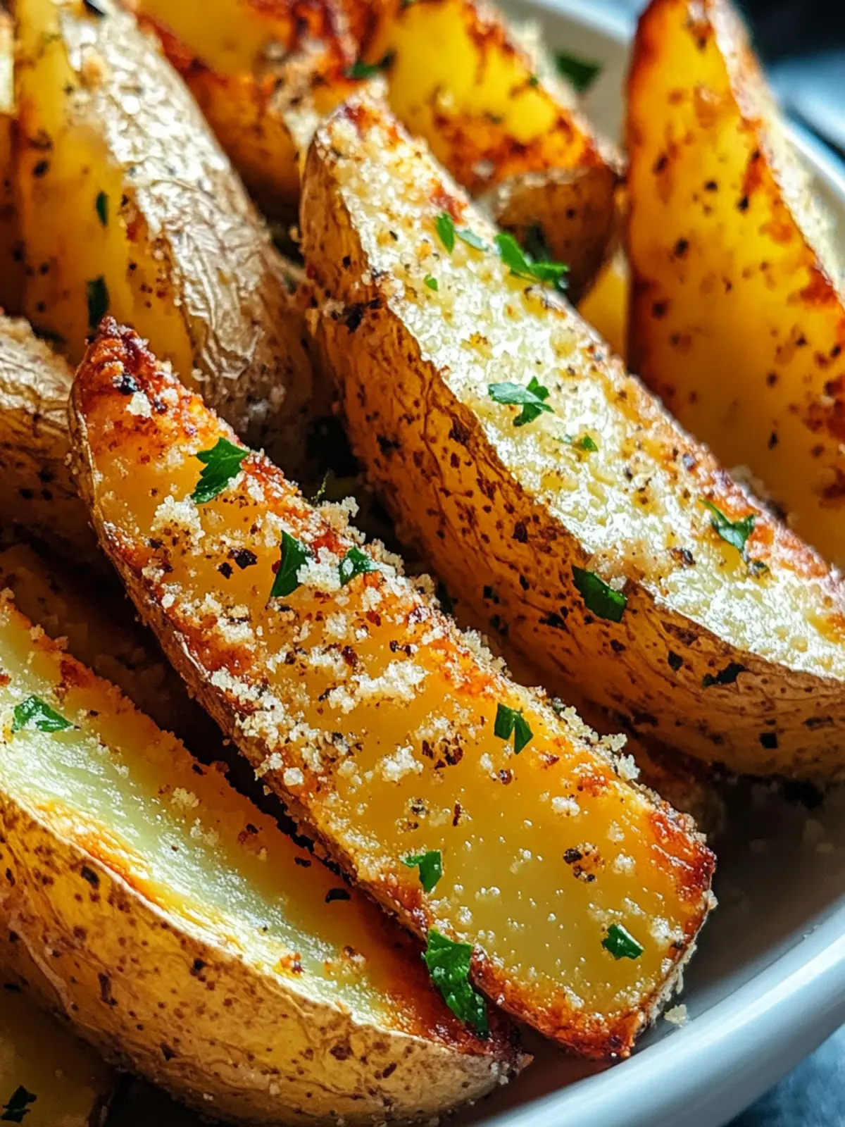 Baked Garlic Parmesan Potato Wedges