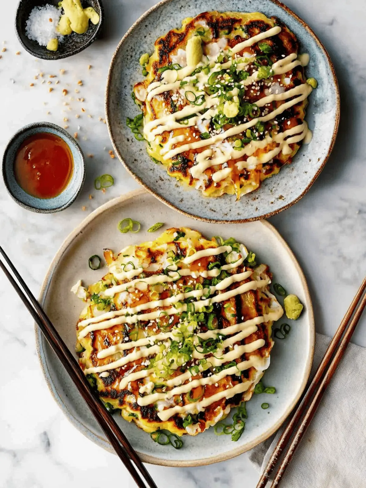 Okonomiyaki pancakes