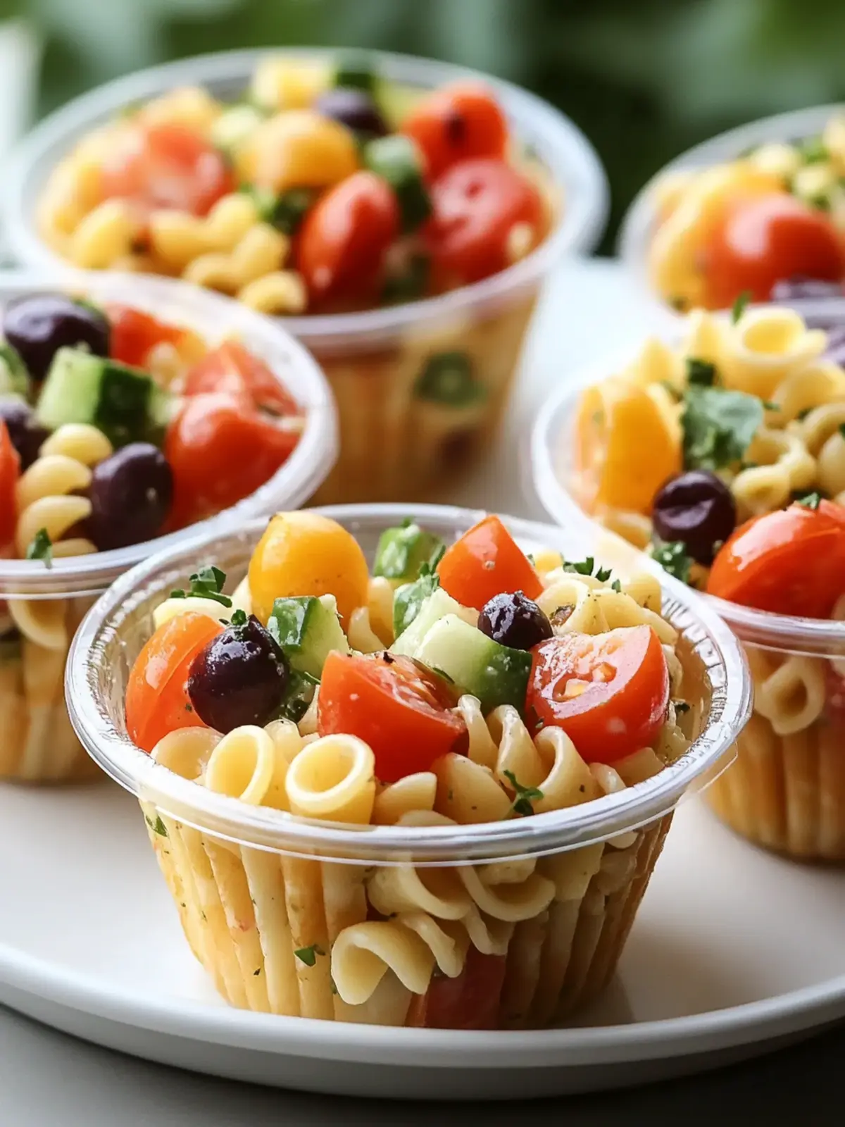 Pasta Salad Cups Recipe