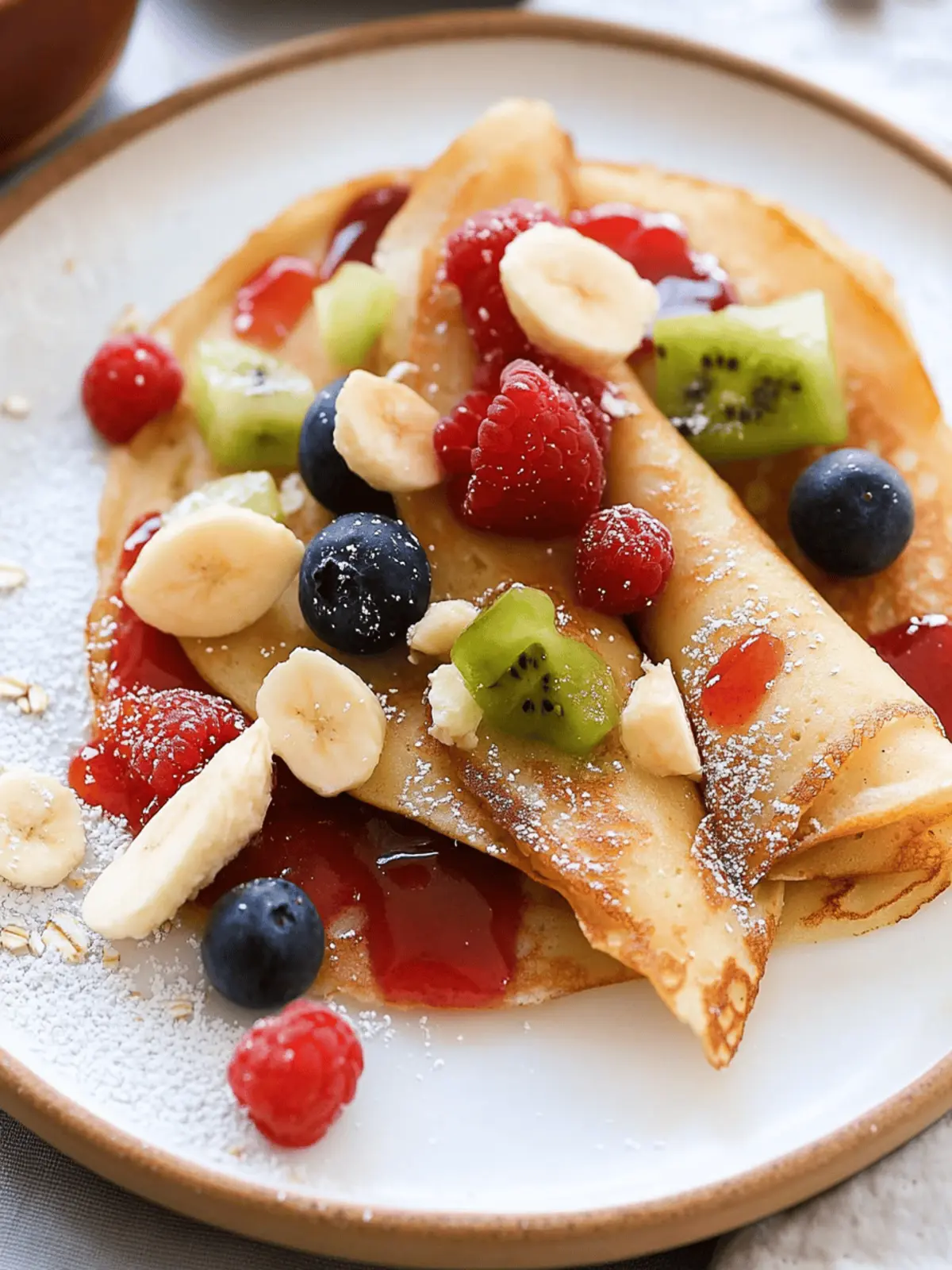 Healthy Oat Crepes
