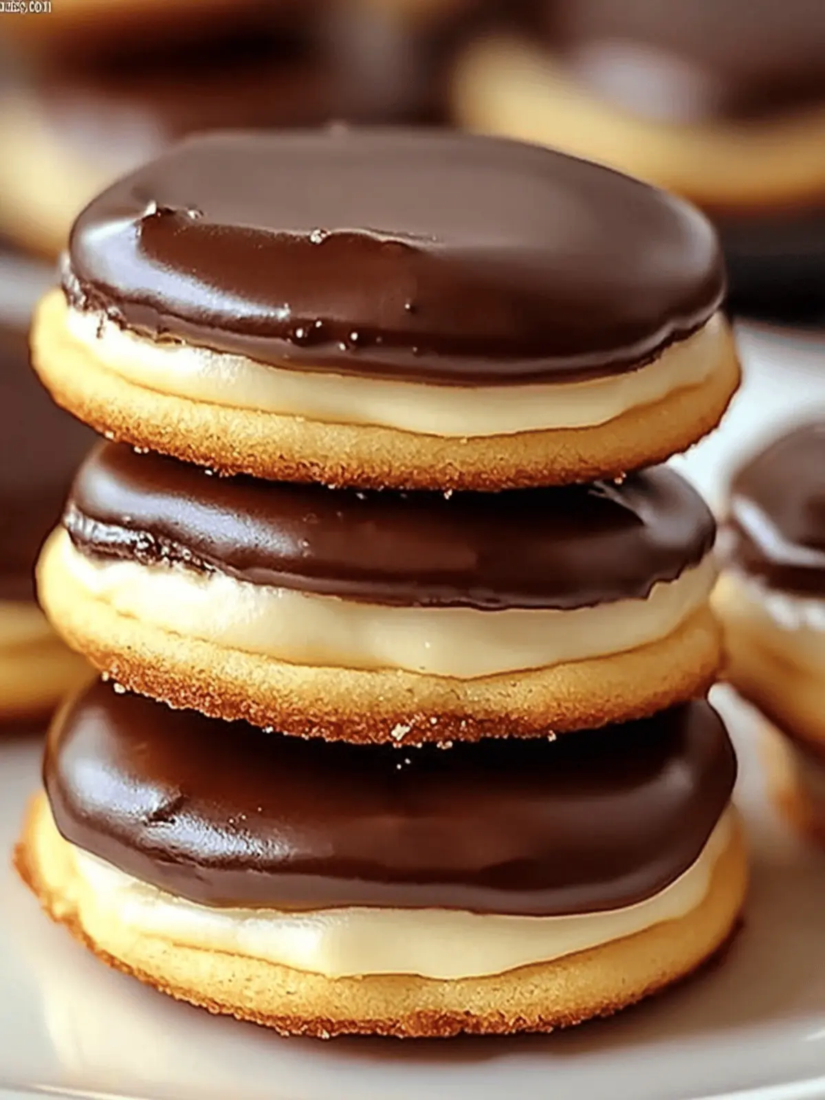 Boston Cream Pie Cookies