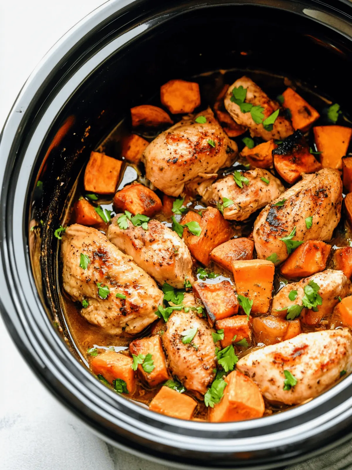 Crockpot Chicken and Sweet Potatoes